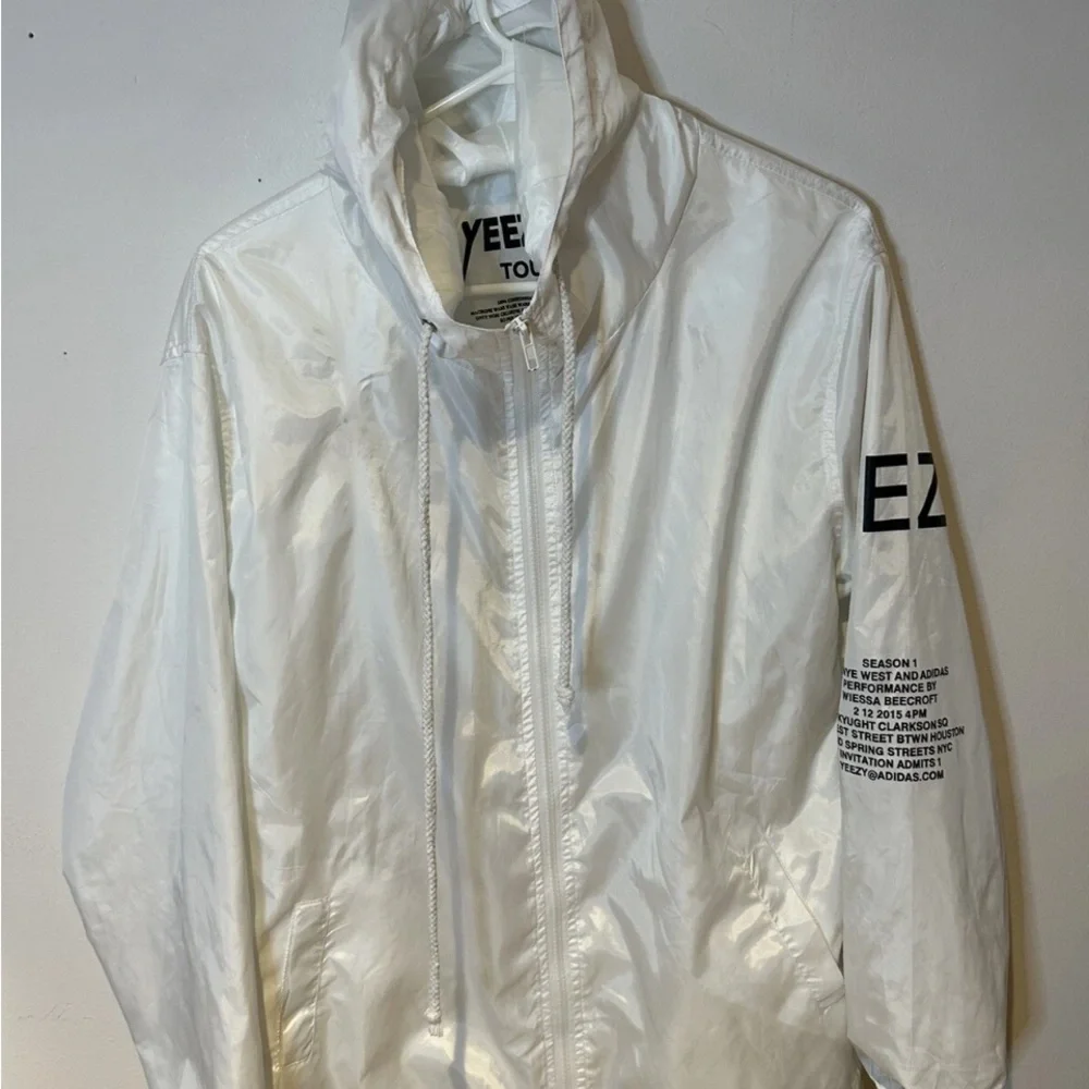 Yeezus Tour Jacket by Kanye West - White Windbreaker M-L